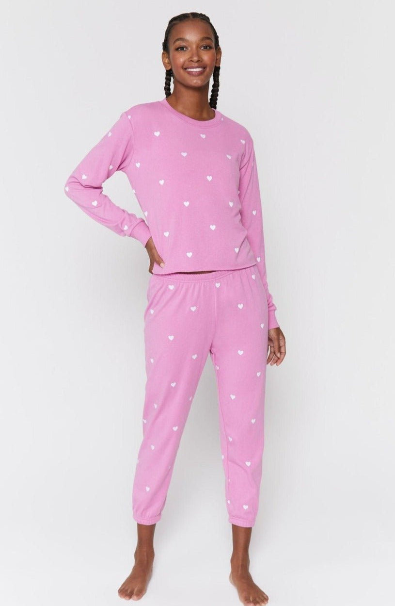 Shop Spiritual Gangster Spiritual Gangster Heart Crop Sweatshirt Sweater for women – premium loungewear and festival fashion at Spoiled Brat