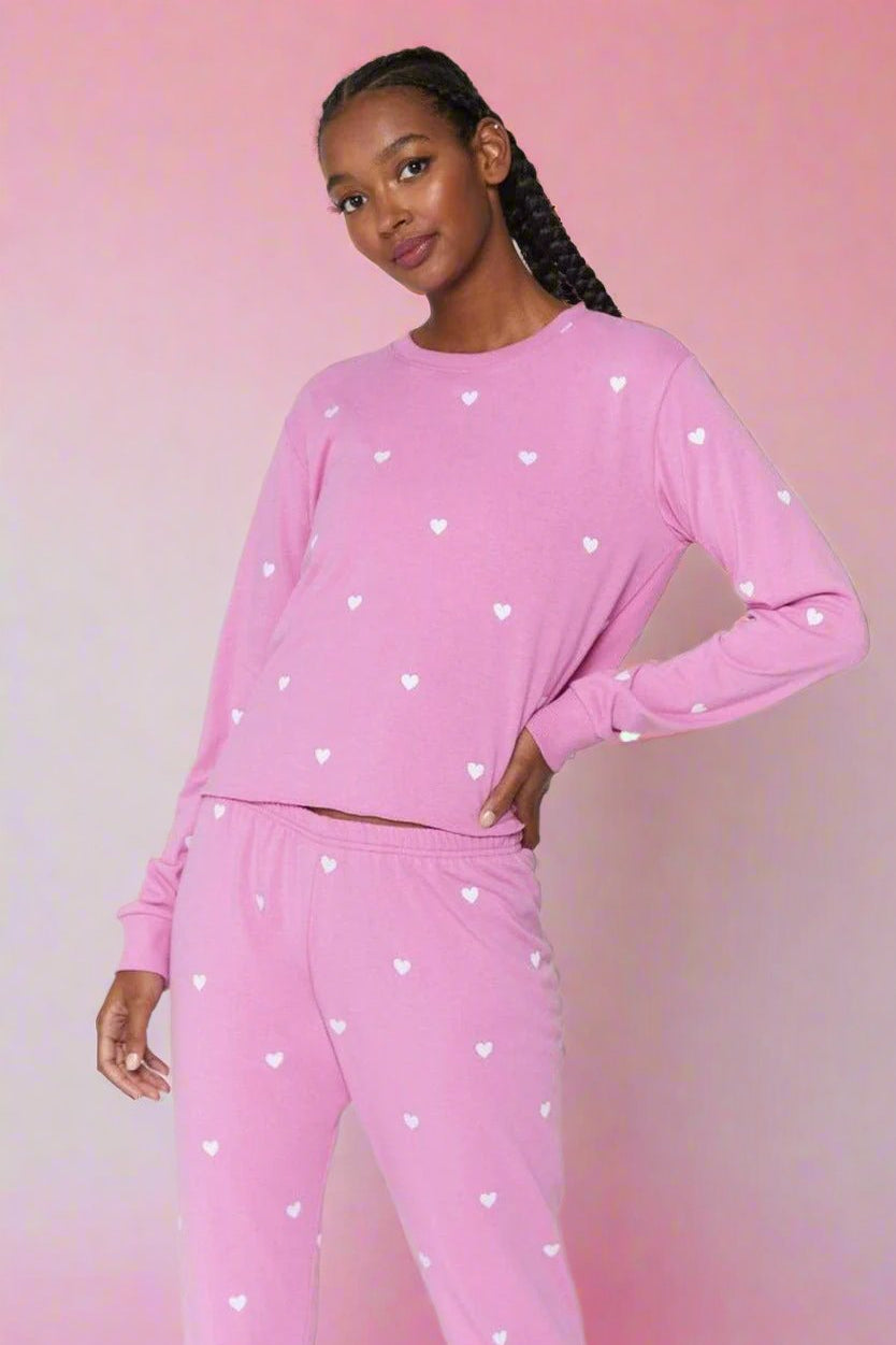 Shop Spiritual Gangster Spiritual Gangster Heart Crop Sweatshirt Sweater for women – premium loungewear and festival fashion at Spoiled Brat