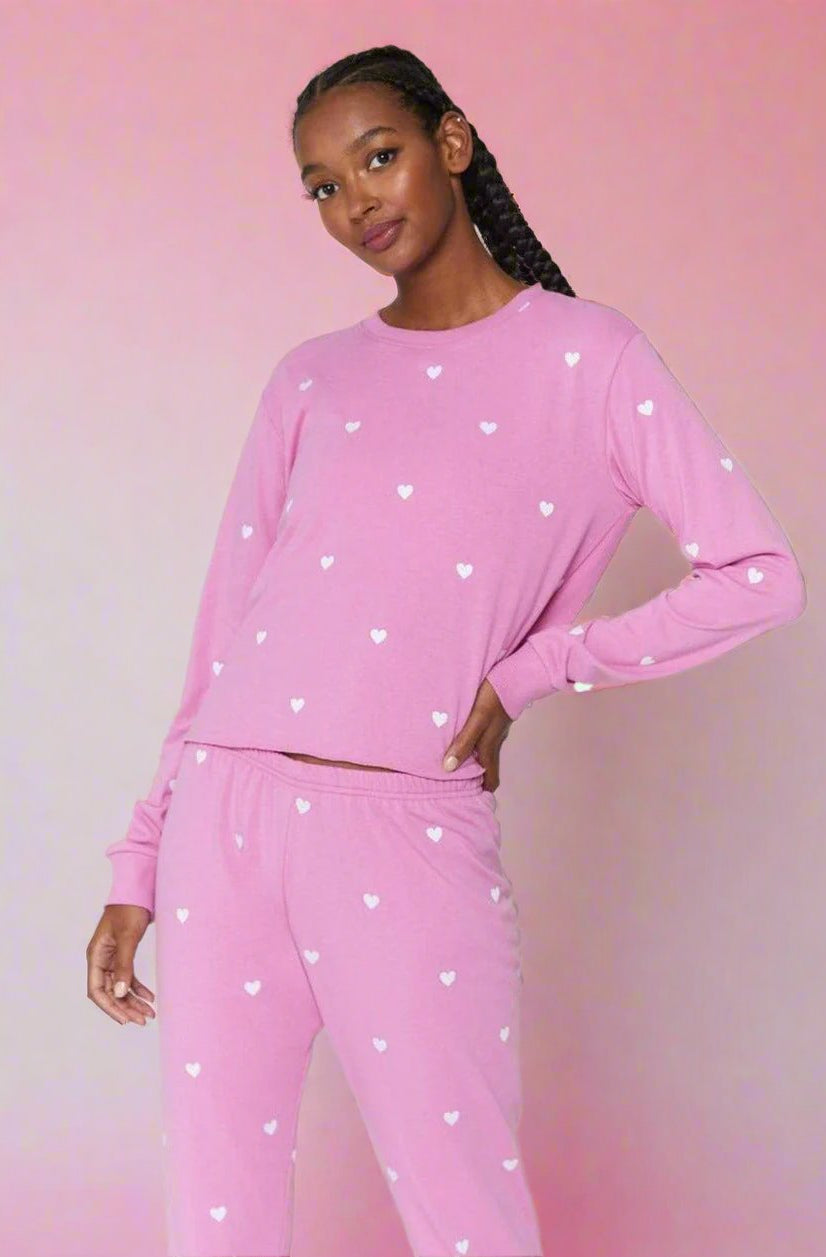 Shop Spiritual Gangster Spiritual Gangster Heart Crop Sweatshirt Sweater for women – premium loungewear and festival fashion at Spoiled Brat