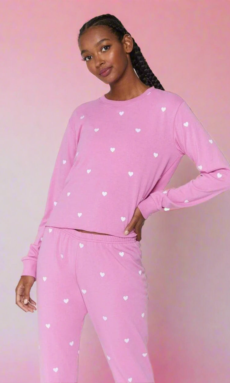 Shop Spiritual Gangster Spiritual Gangster Heart Crop Sweatshirt Sweater for women – premium loungewear and festival fashion at Spoiled Brat