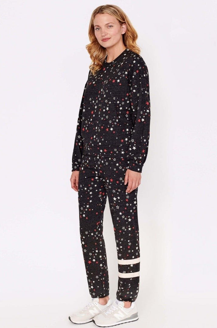 Shop Sundry Sundry Clothing Stars Relaxed Sweatshirt Jumper for women – premium loungewear and festival fashion at Spoiled Brat