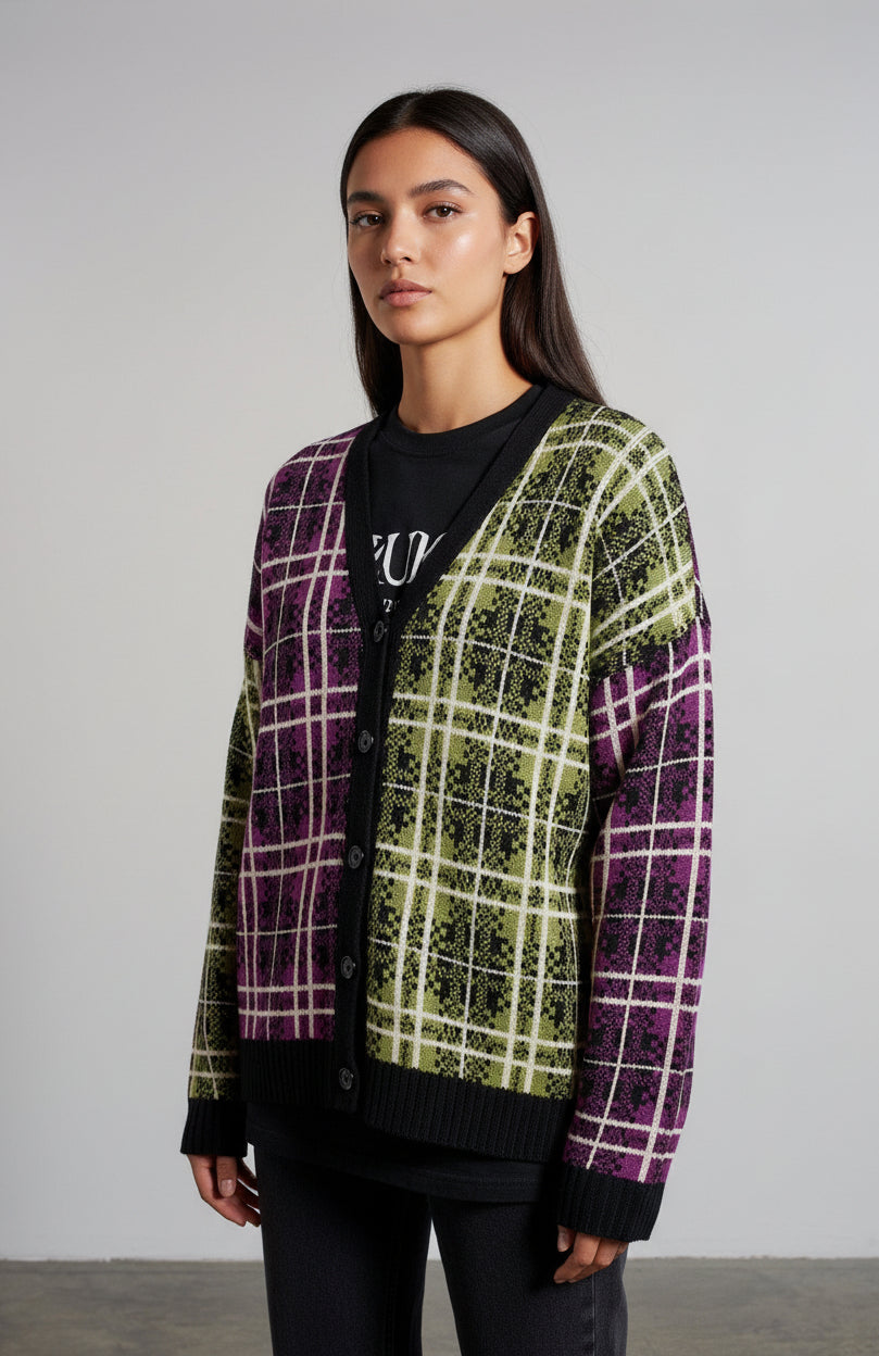 Shop The Ragged Priest The Ragged Priest Noise Knit Cardigan Cardigan for women – premium loungewear and festival fashion at Spoiled Brat