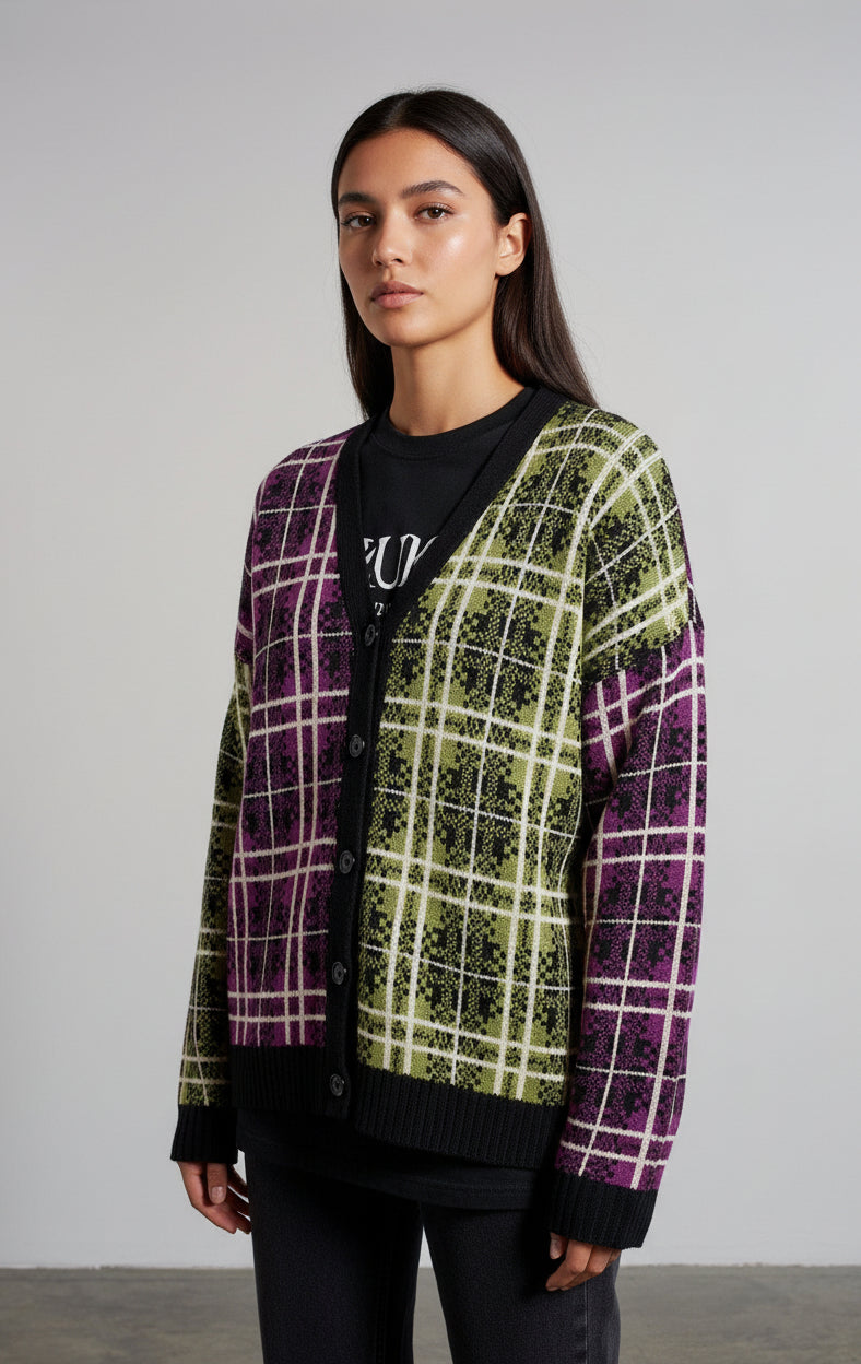 Shop The Ragged Priest The Ragged Priest Noise Knit Cardigan Cardigan for women – premium loungewear and festival fashion at Spoiled Brat