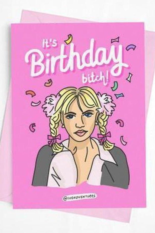 Shop Yeah Bunny Yeah Bunny! Britney Birthday Card Gift Card for women – premium loungewear and festival fashion at Spoiled Brat