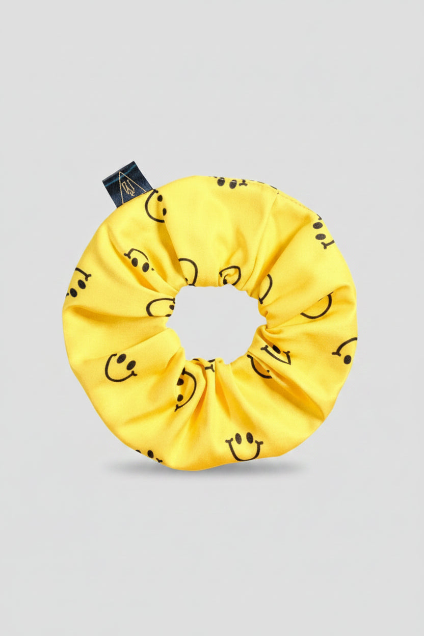 Yeah Bunny Smiley Face Hair Scrunchie by Yeah Bunny – Hairband – | Spoiled Brat UK