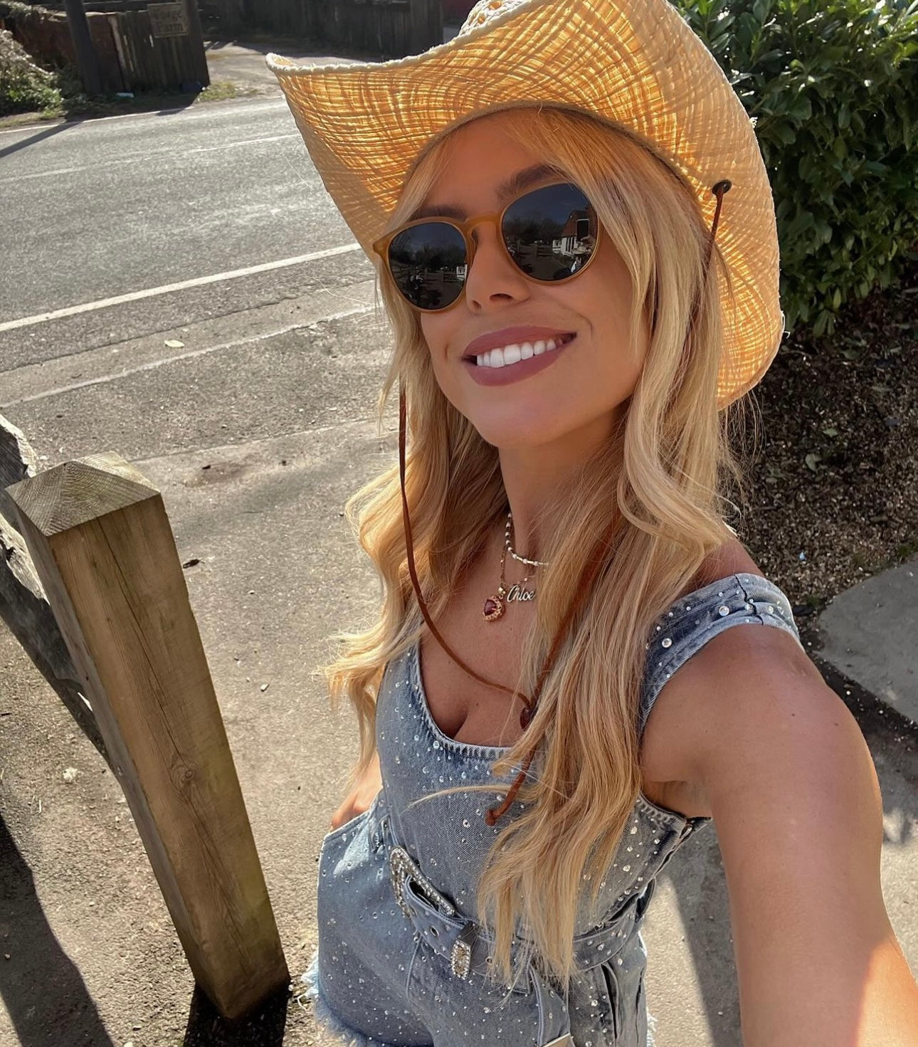 Chloe MEadows has a Hoedown in Show Me Your Mumu Denim Romper