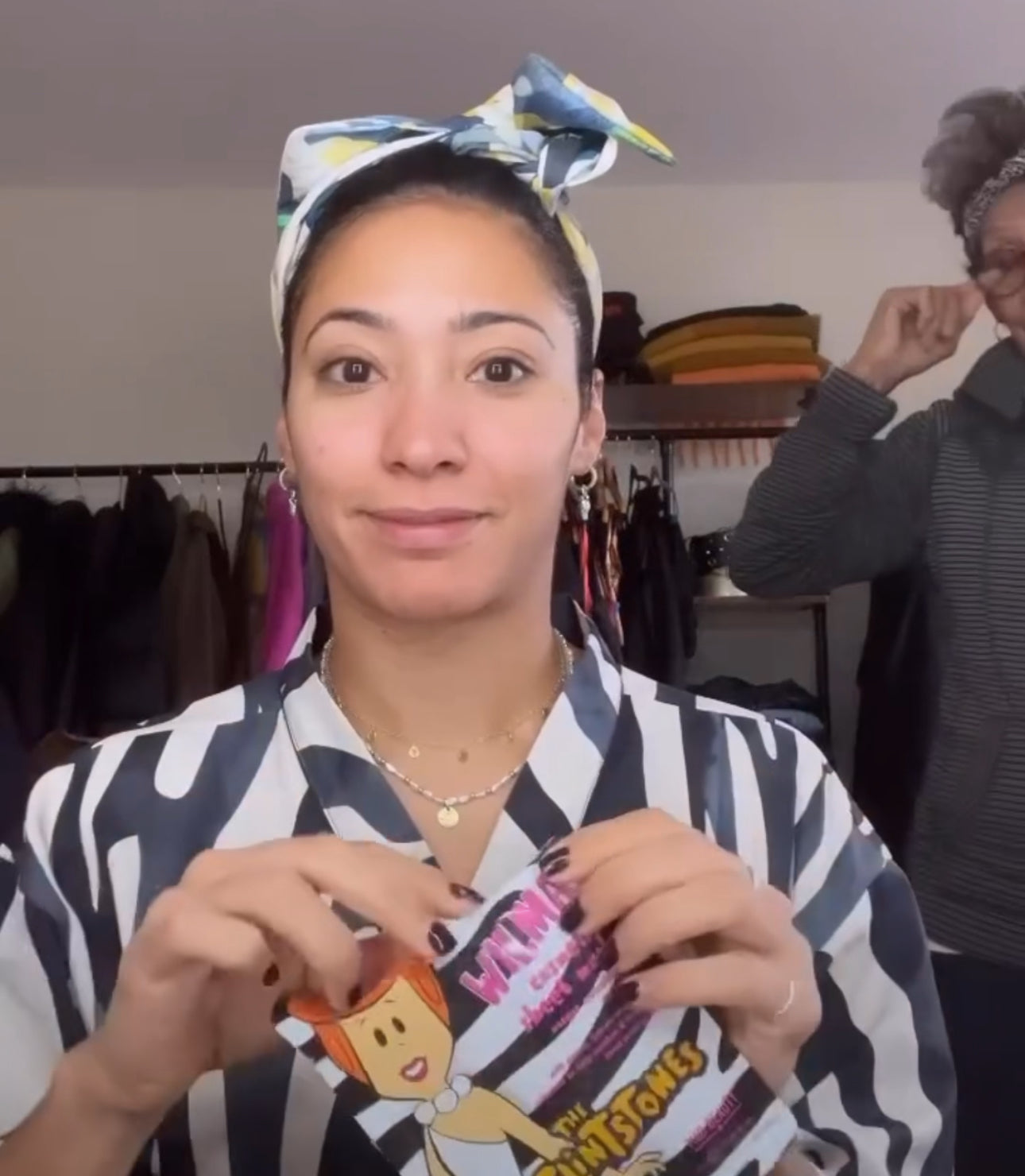 Karen Hauer is Wilma Flintstone