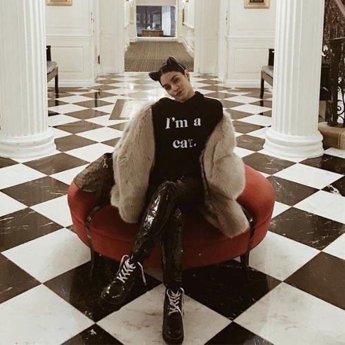 Celebs Love our Wildfox Halloween Cat Hoodie - Spoiled Brat 