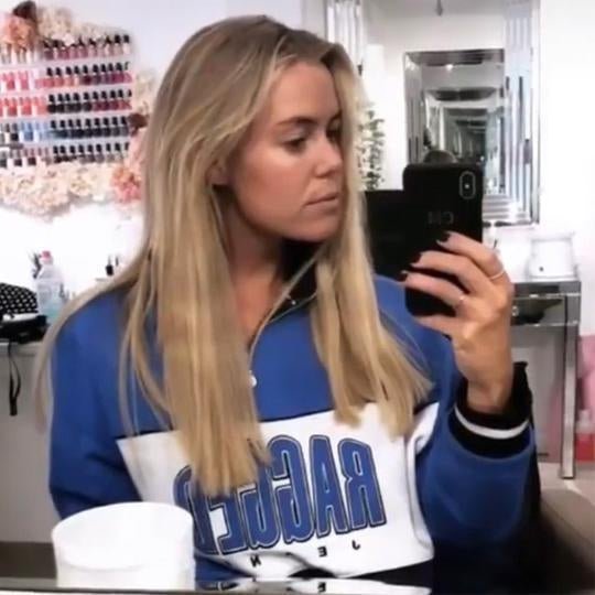 Chloe Meadows looking lovely wearing The Ragged Priest Sweater-Spoiled Brat