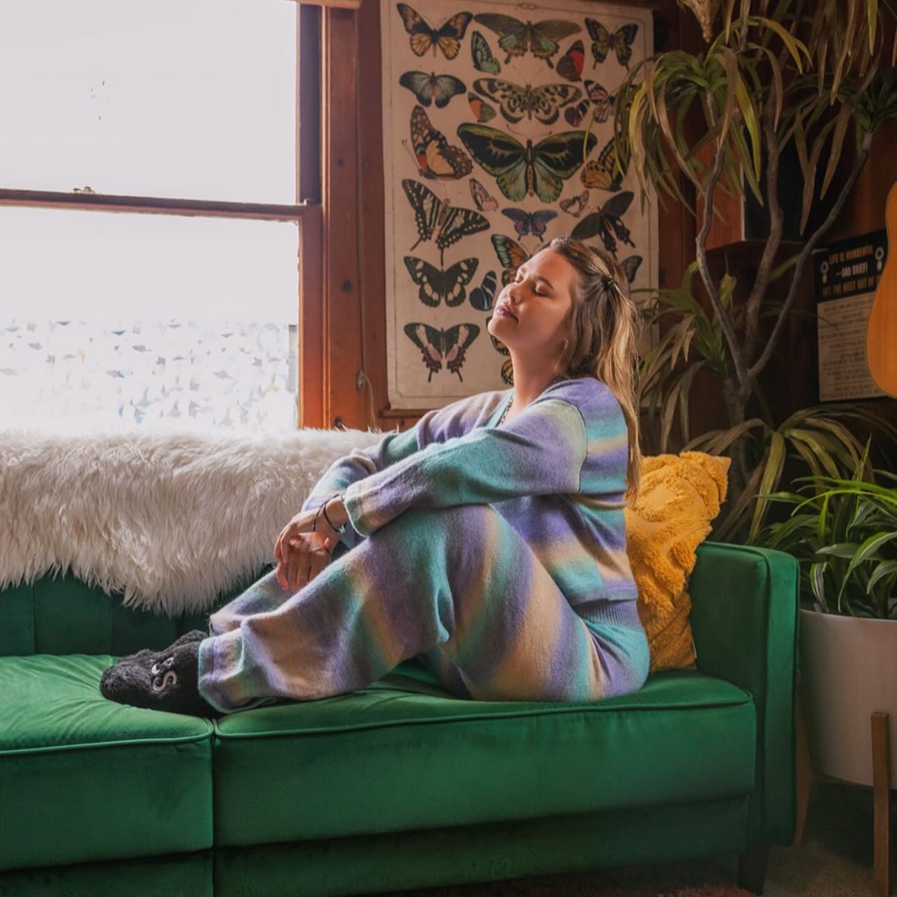 Nicole Kay Clark chills in Beach Riot Loungewear - Spoiled Brat 