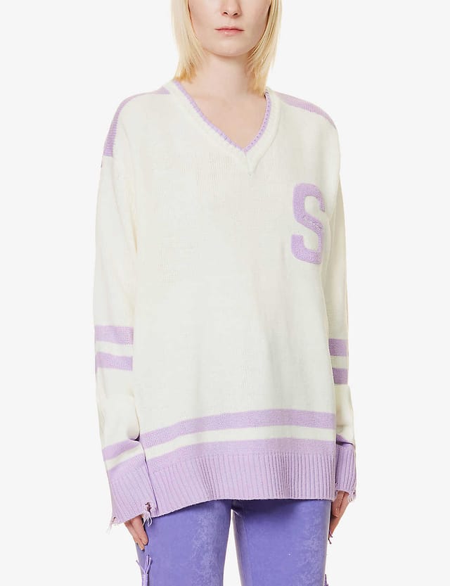 Womens V Neck Sweater - Spoiled Brat 