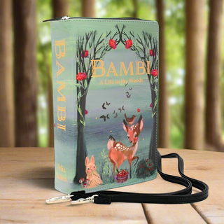 Bambi Book Clutch Bag In Vinyl