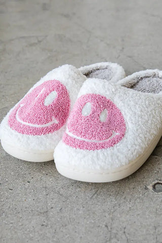 Shop Smiley Face Slippers as seen on Victoria Beckham - Premium Slippers from Spoiled Brat  Online now at Spoiled Brat 
