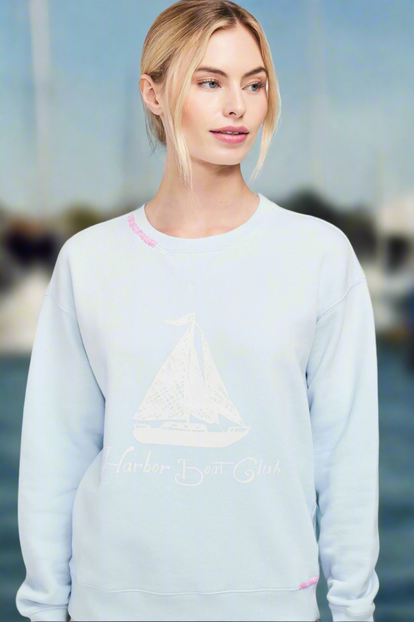 Shop Wildfox Wildfox Harbor Boat Club Cody Sweatshirt online at Spoiled Brat