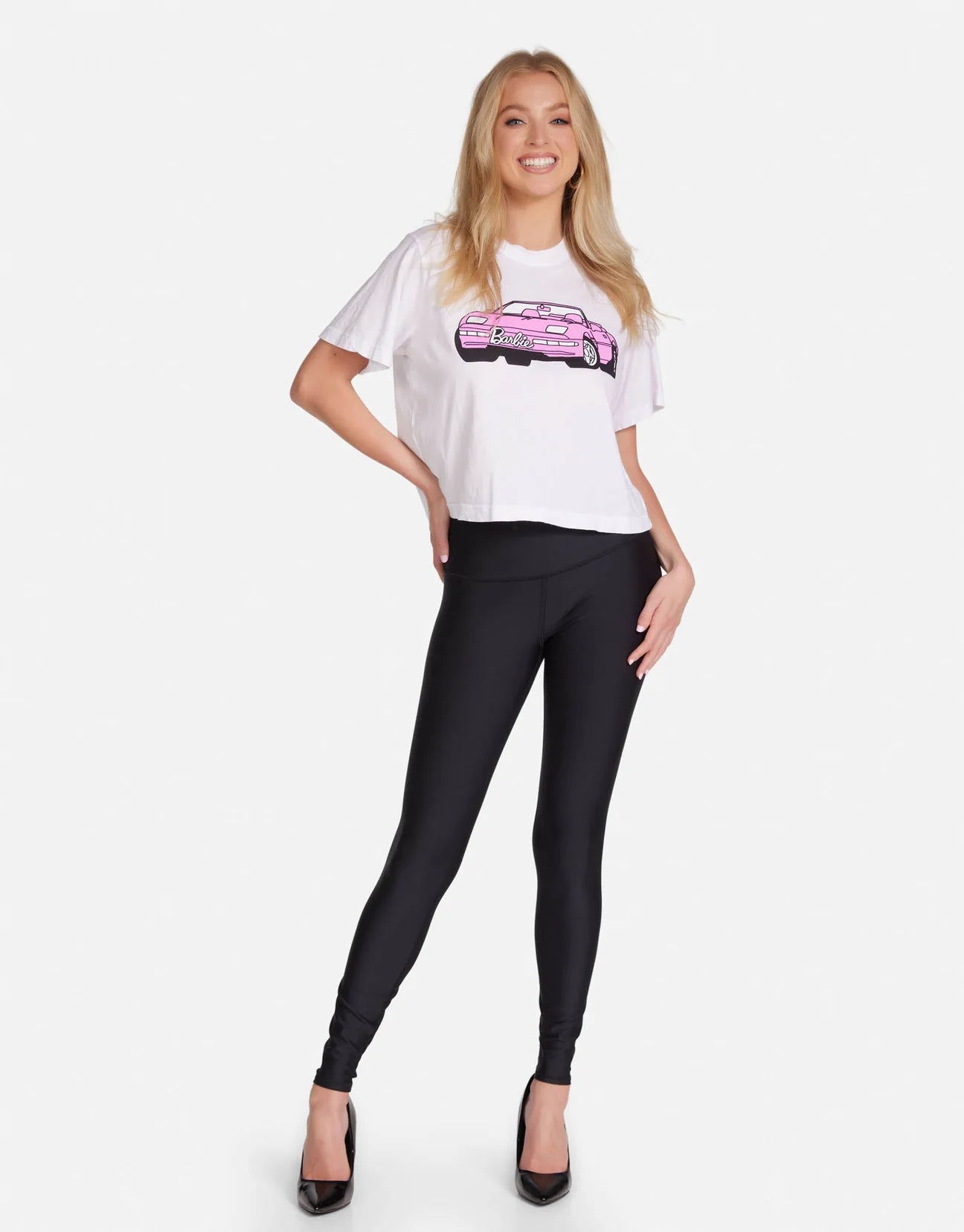 Lauren Moshi Rue Barbie Convertible Crop T-Shirt T-Shirt by Lauren Moshi as seen on celebrities