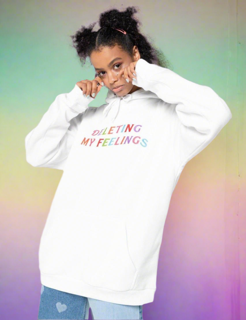 Shop Minga London Minga London Deleting My Feelings Slogan Hoodie online at Spoiled Brat