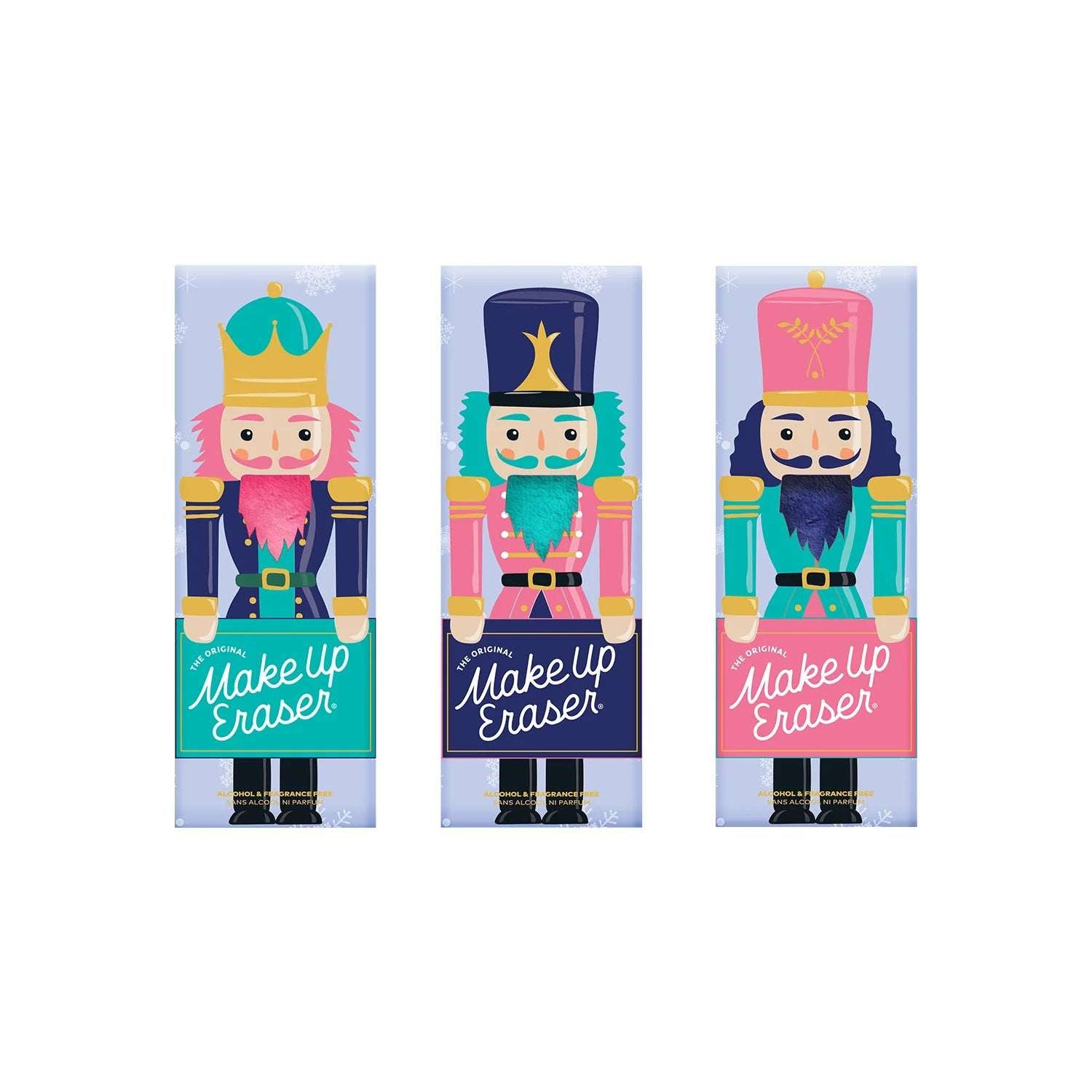 Makeup Eraser Nutcracker 3pc Mini PRO Holiday Set Beauty Product by Makeup Eraser as seen on celebrities