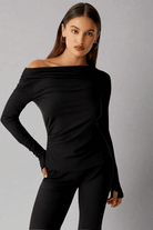 Frankies Bikinis Dahlia Long Sleeve T-Shirt Long Sleeved Top by Frankies Bikinis as seen on celebrities