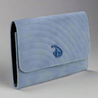 Buckle Down Disney Logo Sky Blue Fold Over Wallet