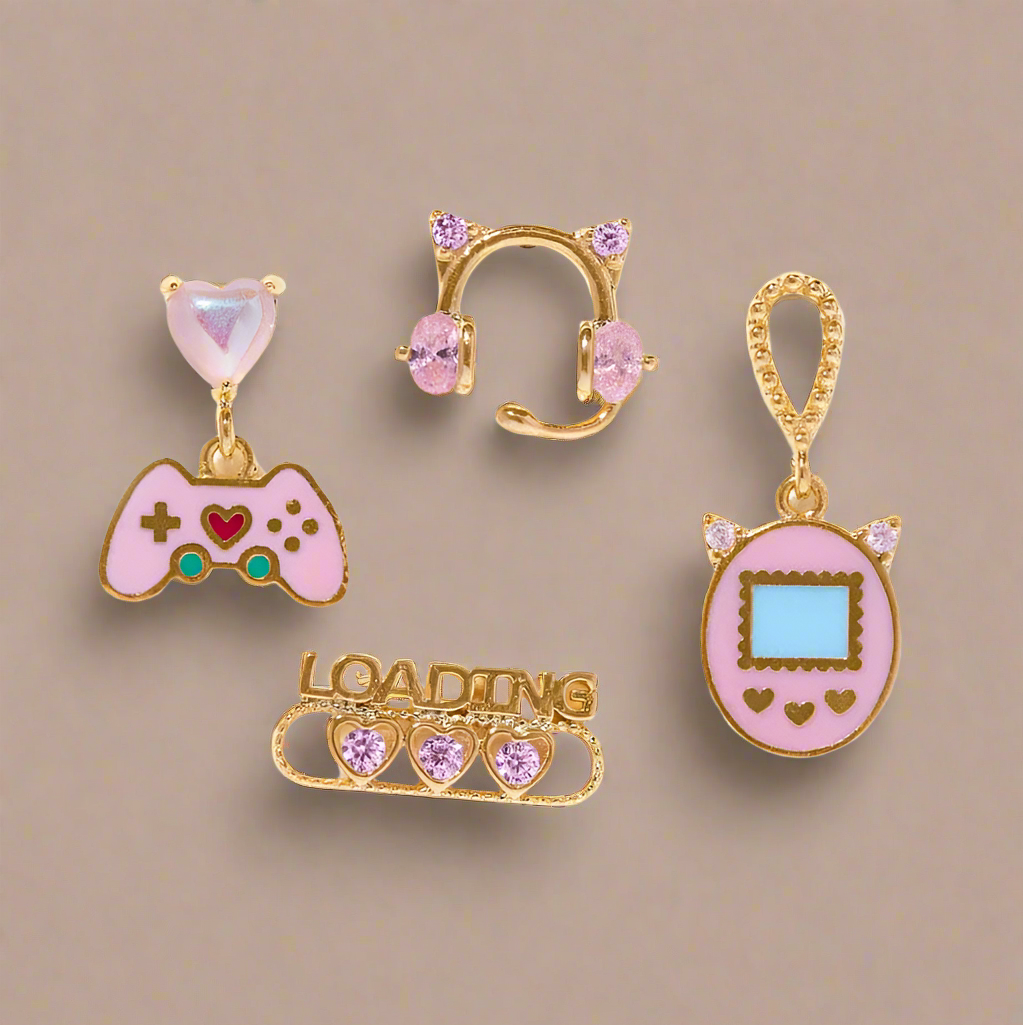 Shop Girls Crew Girls Crew Gamer Gal Earring Stud Set online at Spoiled Brat