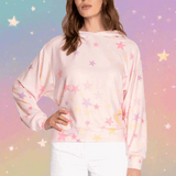 PJ Salvage Peach Party Star Hoodie Hoodie by PJ Salvage as seen on celebrities