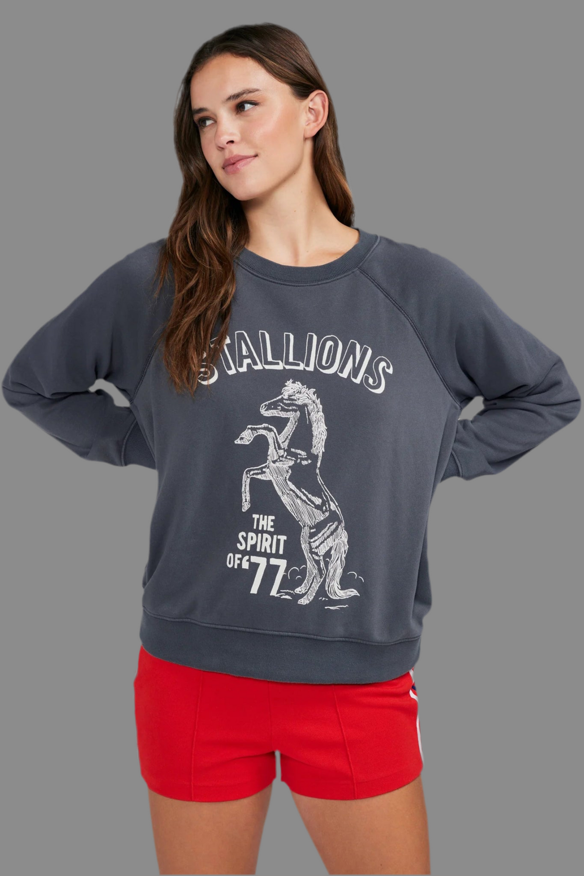 Shop Wildfox Wildfox Stallion Of 77 Sommers Sweatshirt online at Spoiled Brat