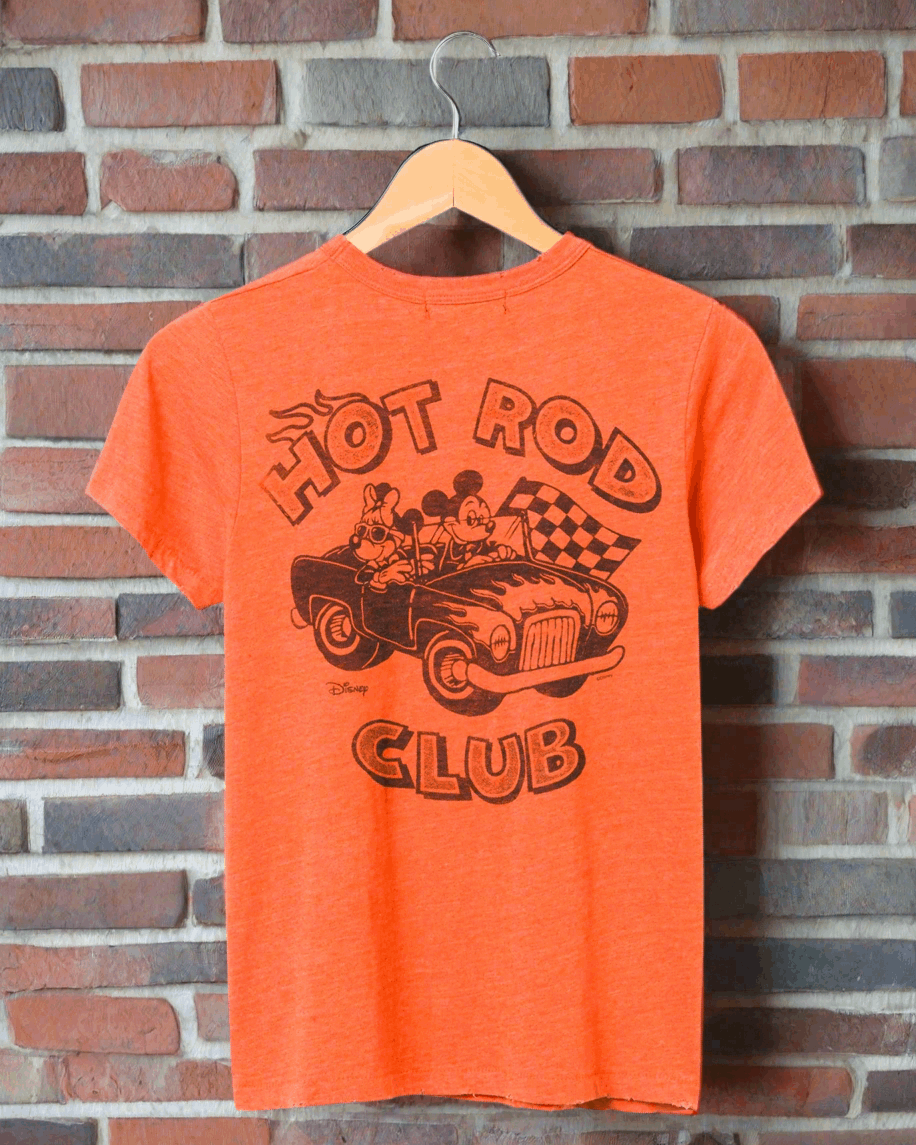 Junk Food Disney Mickey & Minnie Hot Rod Original Tee T-Shirt by Junk Food as seen on celebrities