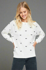 Shop Wildfox Wildfox Gordon Bow Sommers Sweatshirt online at Spoiled Brat