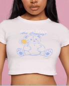 Samii Ryan x Smileyworld® Good Days Baby Tee T-Shirt by Samii Ryan as seen on celebrities