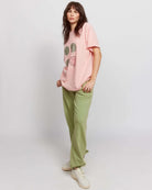 Samii Ryan Smiley® Good Day Oversized Tee T-Shirts by Samii Ryan as seen on celebrities