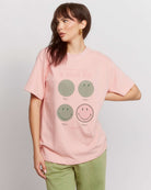 Samii Ryan Smiley® Good Day Oversized Tee T-Shirts by Samii Ryan as seen on celebrities