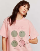 Samii Ryan Smiley® Good Day Oversized Tee T-Shirts by Samii Ryan as seen on celebrities