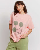 Samii Ryan Smiley® Good Day Oversized Tee T-Shirts by Samii Ryan as seen on celebrities