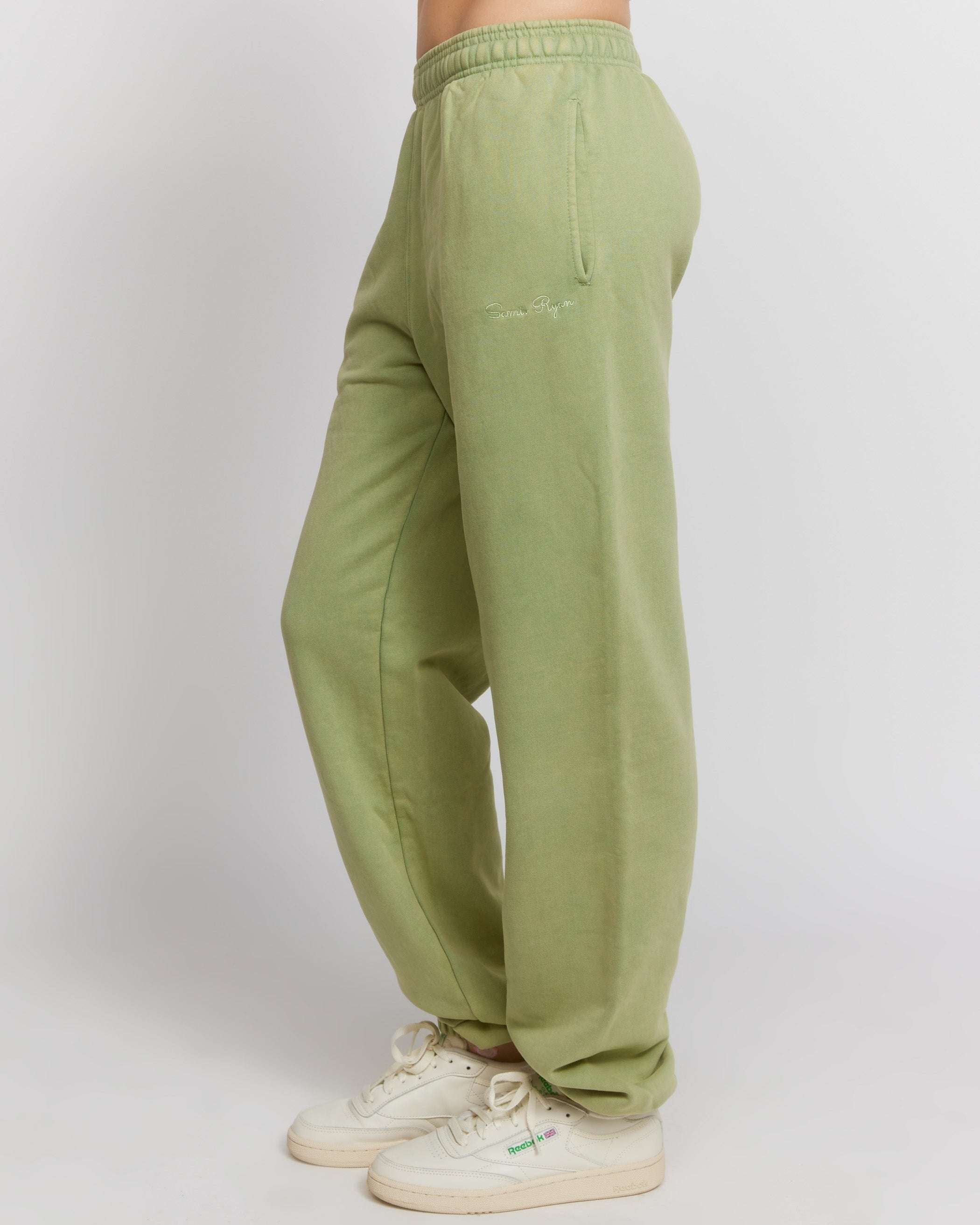 Samii Ryan Olive Sweatpants Jogger Bottoms by Samii Ryan as seen on celebrities