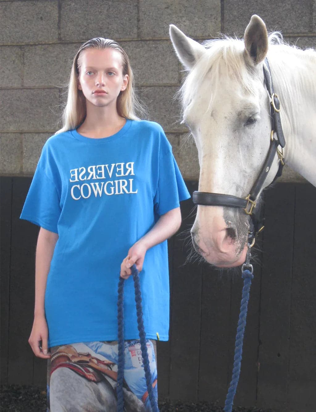 Shop Basic Pleasure Mode Basic Pleasure Mode Reverse Cowgirl Tee online at Spoiled Brat