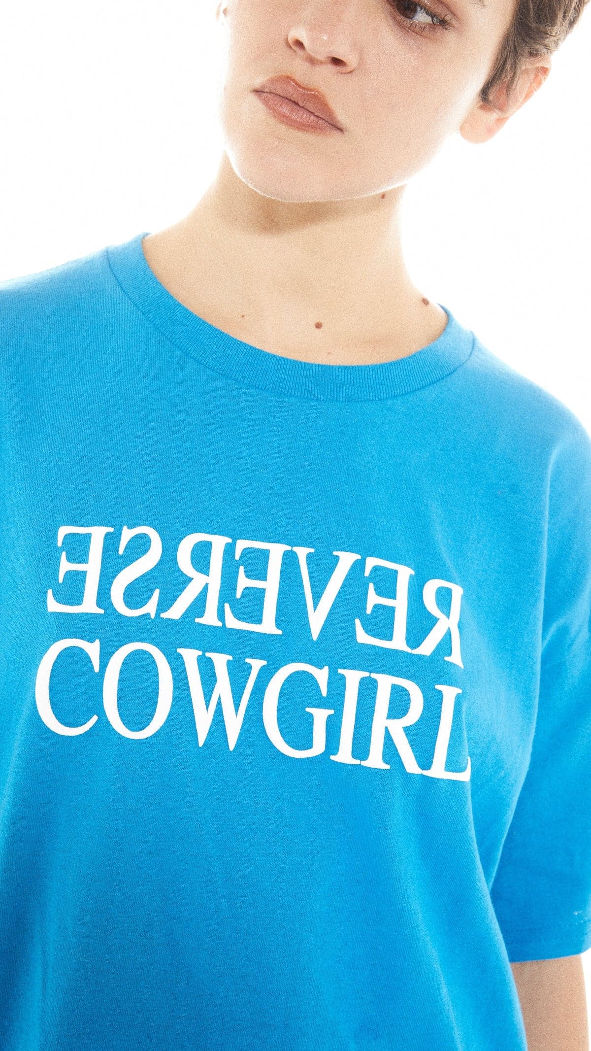 Shop Basic Pleasure Mode Basic Pleasure Mode Reverse Cowgirl Tee online at Spoiled Brat