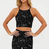 Beach Riot Anna Shooting Stars Gym Bra Top as seen on Malin Andersson Crop Top by Beach Riot as seen on celebrities