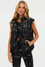 Shop Beach Riot Beach Riot Kris Convertible Shooting Stars Puffer Jacket online at Spoiled Brat