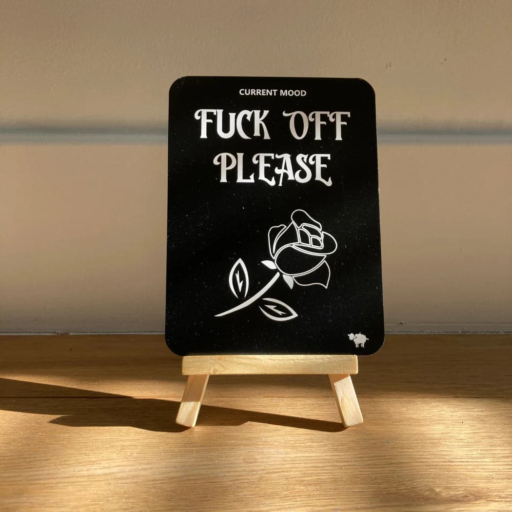 Shop Bored Sheep Bored Sheep F*Cking Current Mood Deck With Easel Stand online at Spoiled Brat