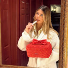 Coconut Lane Travel Vanity Case in Cherry Velvet