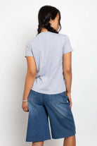 Daisy Street Applique USA Flag T-Shirt T-Shirt by Daisy Street as seen on celebrities