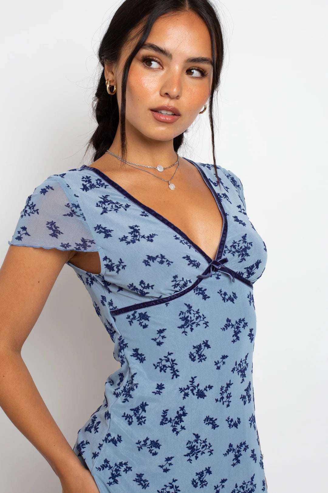 Daisy Street Devore Mesh Mini Dress Mini Dress by Daisy Street as seen on celebrities