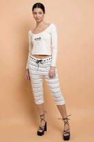 Daisy Street Embroidered Detail Long Sleeved Top T-Shirts by Daisy Street as seen on celebrities