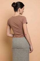 Daisy Street Flower Motif Baby Tee T-Shirts by Daisy Street as seen on celebrities