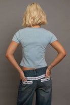 Daisy Street Gilmore Girls Washed Baby Tee T-Shirts by Daisy Street as seen on celebrities