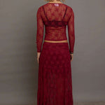 Daisy Street Red Lace Maxi Skirt with Bows Maxi Skirt by Daisy Street as seen on celebrities