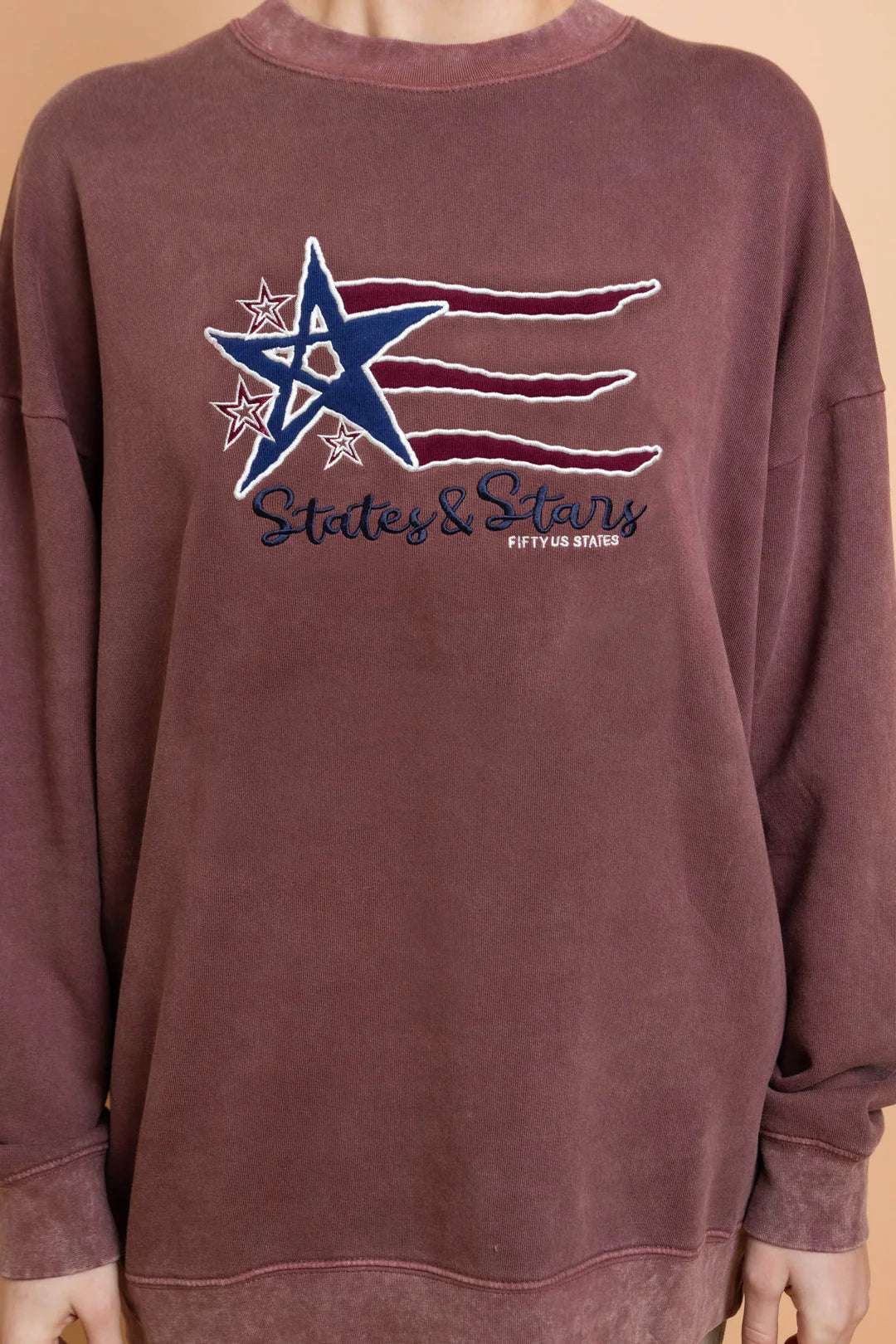 Daisy Street States and Stars Vintage Sweater Sweater by Daisy Street as seen on celebrities