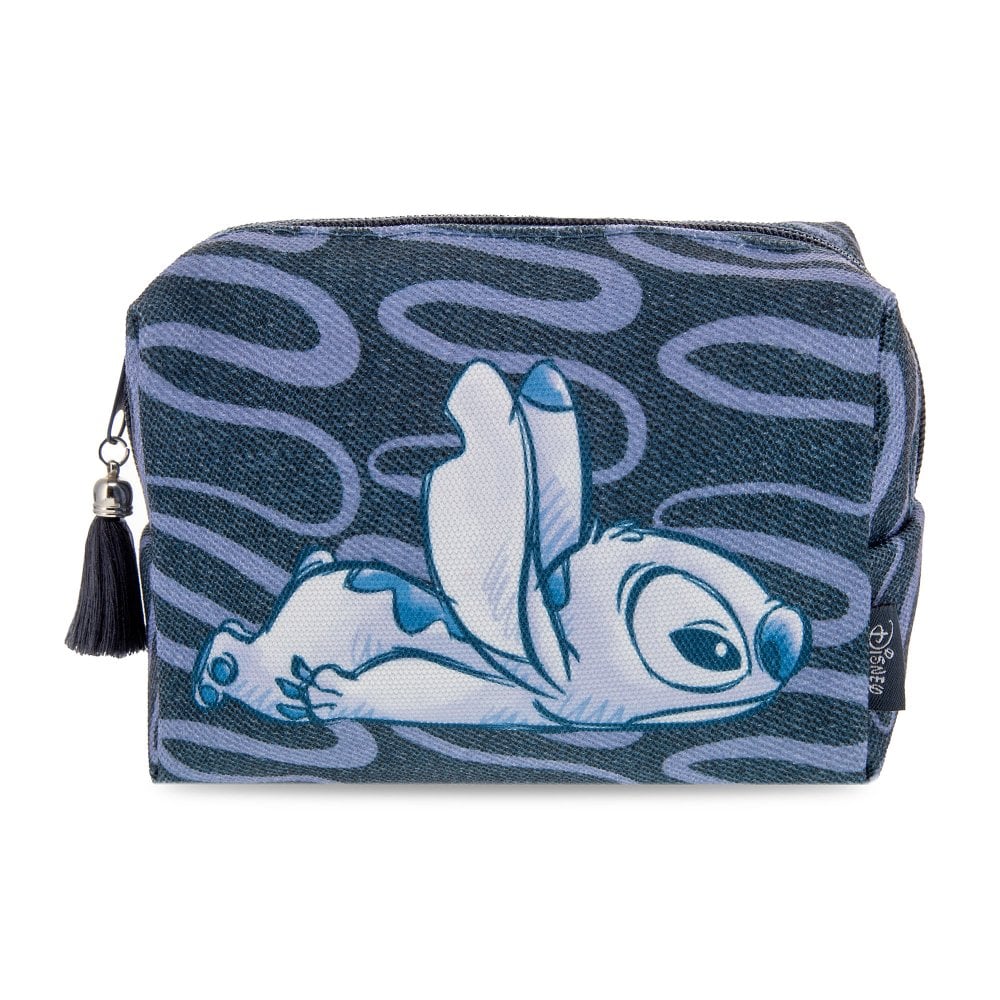 Disney Stitch Denim Cosmetic Bag