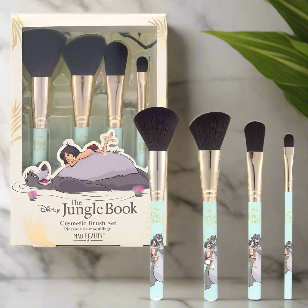 Disney The Jungle Book Cosmetic Brush Set Makeup Brushes by Mad Beauty as seen on celebrities