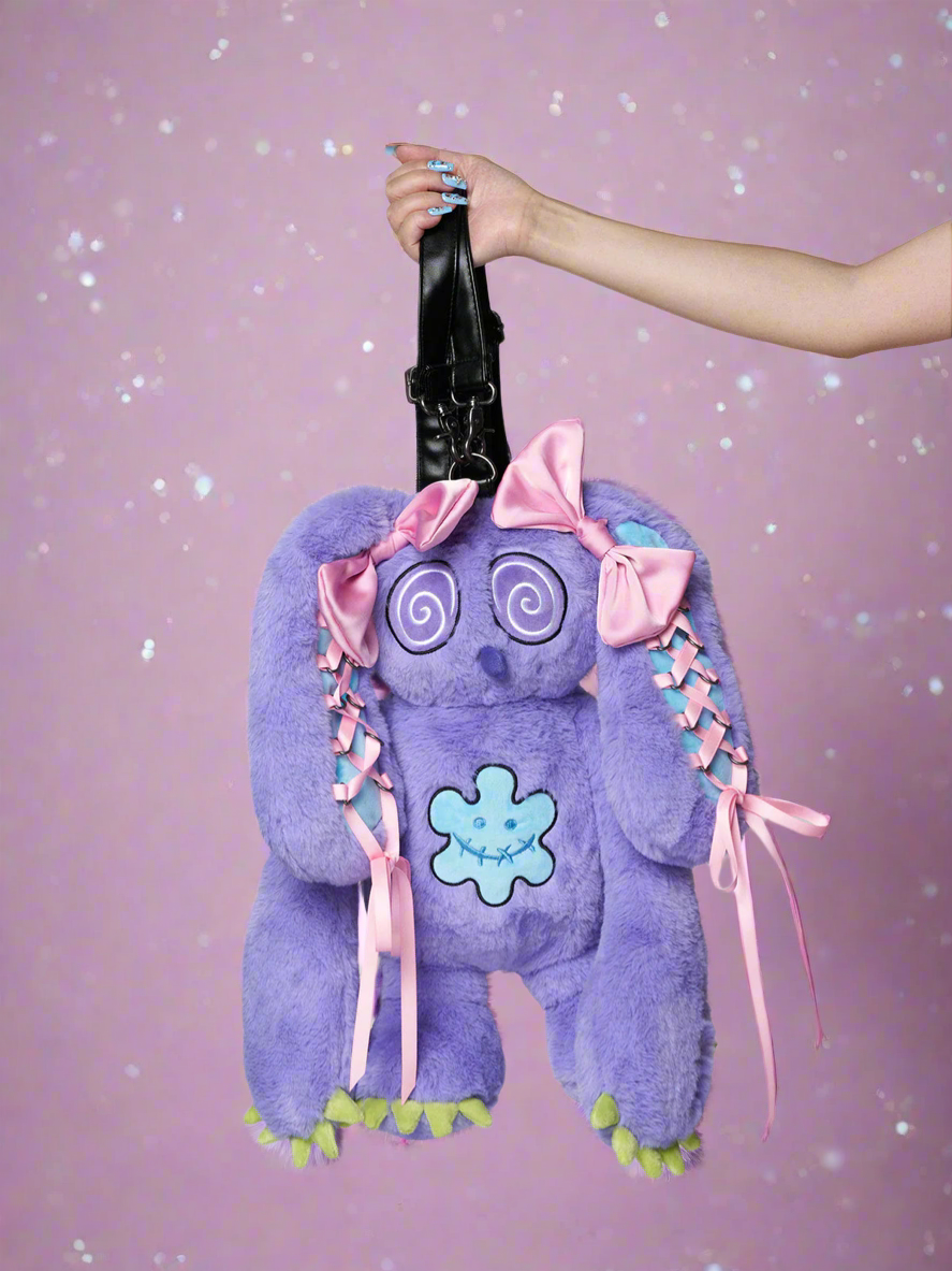 Shop Minga London Minga London x Ema Gaspar Bunny Plush Backpack online at Spoiled Brat